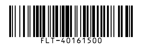 Code 128 barcode encoding the part number FLT-40161500