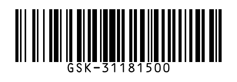Code 128 barcode encoding the part number GSK-31181500