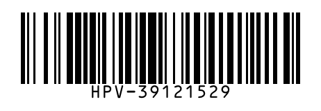Code 128 barcode encoding the part number HPV-39121529