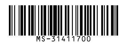 Code 128 barcode encoding the part number MS-31411700