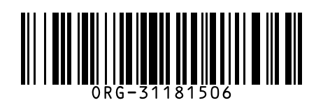 Code 128 barcode encoding the part number ORG-31181506