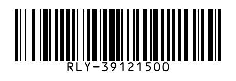 Code 128 barcode encoding the part number RLY-39121500