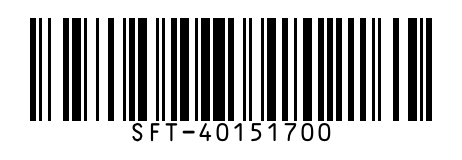 Code 128 barcode encoding the part number SFT-40151700