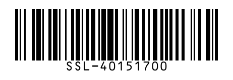 Code 128 barcode encoding the part number SSL-40151700