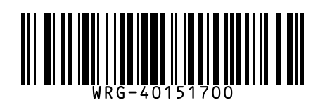 Code 128 barcode encoding the part number WRG-40151700